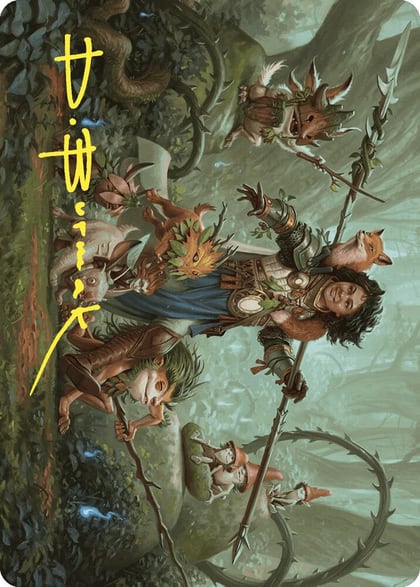 Ellivere of the Wild Court Art Card (Gold-Stamped Signature), Art Series: Wilds of Eldraine 49
