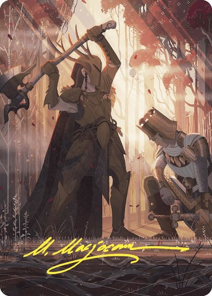 Karmic Justice Art Card (Gold-Stamped Signature), Art Series: Wilds of Eldraine 62
