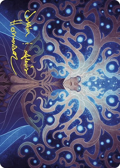 Omniscience Art Card (Gold-Stamped Signature), Art Series: Wilds of Eldraine 68