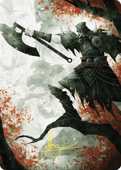 Garruk's Uprising Art Card (Gold-Stamped Signature), Art Series: Wilds of Eldraine 72
