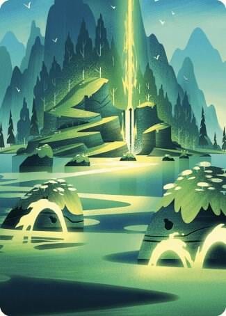 Leyline of Abundance Art Card, Art Series: Wilds of Eldraine 73