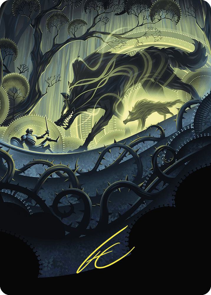 Unnatural Growth Art Card (Gold-Stamped Signature), Art Series: Wilds of Eldraine 75