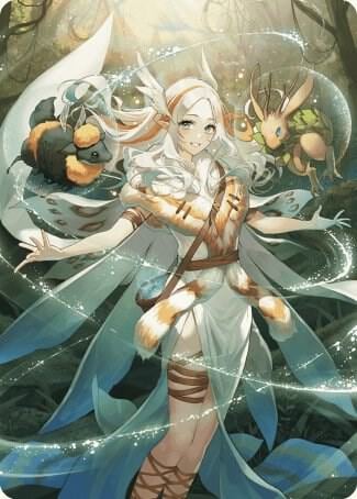 Greater Auramancy Anime Art Card, Art Series: Wilds of Eldraine 76