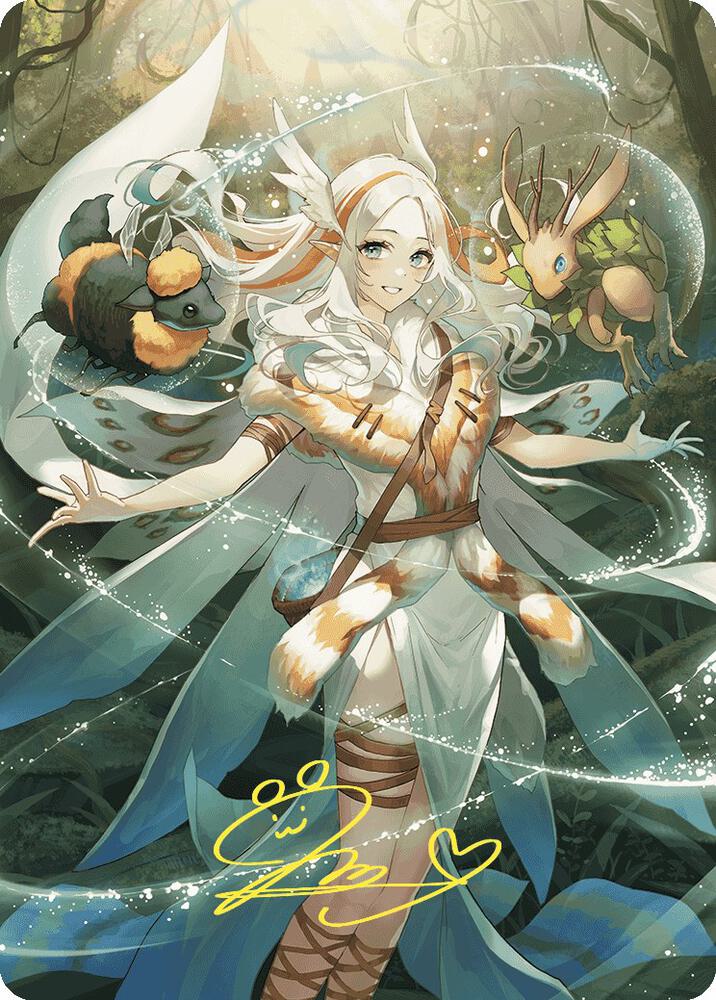 Greater Auramancy Anime Art Card (Gold-Stamped Signature), Art Series: Wilds of Eldraine 76