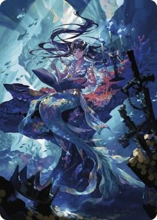 Rhystic Study Art Card, Art Series: Wilds of Eldraine 79