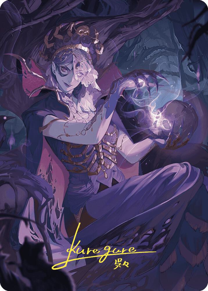 Necropotence Art Card (Gold-Stamped Signature), Art Series: Wilds of Eldraine 80