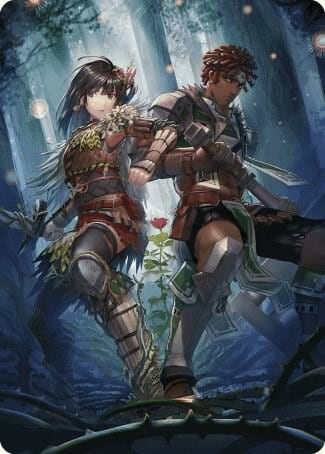 Defense of the Heart Art Card, Art Series: Wilds of Eldraine 81