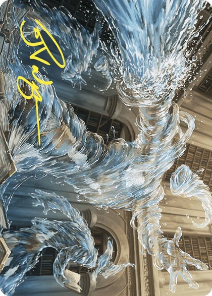 Splashy Spellcaster Art Card (Gold-Stamped Signature), Art Series: Wilds of Eldraine 9