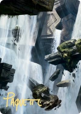 Island Art Card (10/81) (Gold-Stamped Signature), Art Series: Zendikar Rising 10
