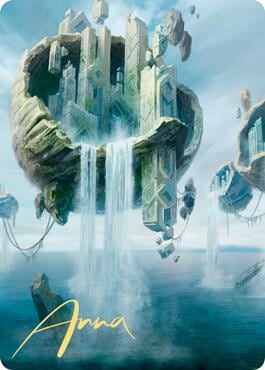 Island Art Card (11/81) (Gold-Stamped Signature), Art Series: Zendikar Rising 11