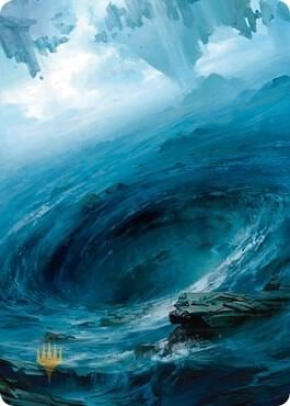 Island Art Card (12/81) (Gold-Stamped), Art Series: Zendikar Rising 12
