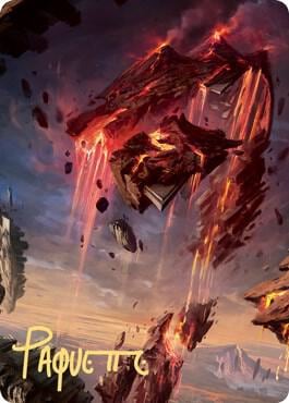 Mountain Art Card (17/81) (Gold-Stamped Signature), Art Series: Zendikar Rising 17