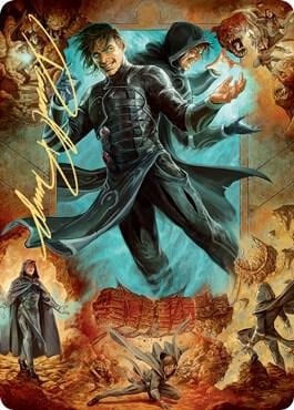 Jace, Mirror Mage Art Card (2/81) (Gold-Stamped Signature), Art Series: Zendikar Rising 2