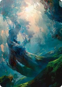 Forest Art Card (21/81) (Gold-Stamped Signature), Art Series: Zendikar Rising 21