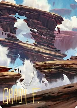 Boulderloft Pathway Art Card (Gold-Stamped Signature), Art Series: Zendikar Rising 22