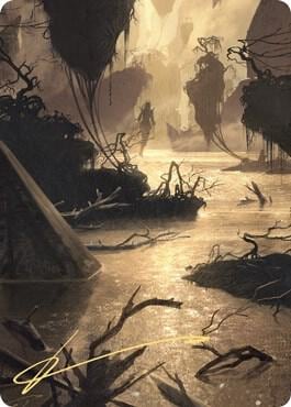 Murkwater Pathway Art Card (Gold-Stamped Signature), Art Series: Zendikar Rising 26