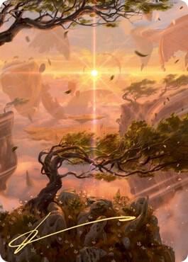 Windswept Heath Art Card (Gold-Stamped Signature), Art Series: Zendikar Rising 30