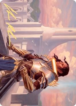 Tazri, Beacon of Unity Art Card (Gold-Stamped Signature), Art Series: Zendikar Rising 45
