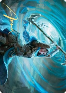 Sea Gate Stormcaller Art Card (Gold-Stamped Signature), Art Series: Zendikar Rising 50