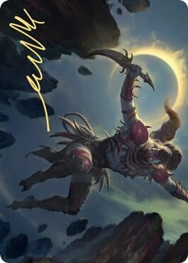 Nighthawk Scavenger Art Card (Gold-Stamped Signature), Art Series: Zendikar Rising 58