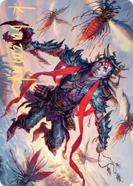 Scion of the Swarm Art Card (Gold-Stamped Signature), Art Series: Zendikar Rising 59