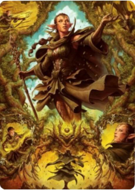 Nissa of Shadowed Boughs Art Card (6/81), Art Series: Zendikar Rising 6