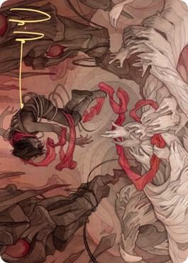 Thwart the Grave Art Card (Gold-Stamped Signature), Art Series: Zendikar Rising 64