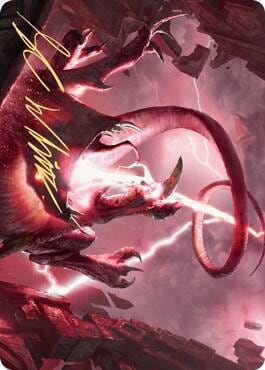 Thundering Rebuke Art Card (Gold-Stamped Signature), Art Series: Zendikar Rising 68