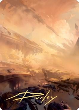 Plains Art Card (7/81) (Gold-Stamped Signature), Art Series: Zendikar Rising 7