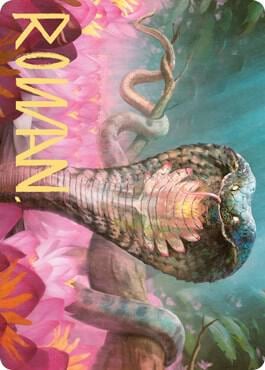 Lotus Cobra Art Card (Gold-Stamped Signature), Art Series: Zendikar Rising 71