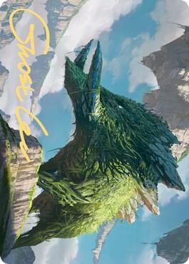 Yasharn, Implacable Earth Art Card (Gold-Stamped Signature), Art Series: Zendikar Rising 81