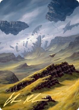 Plains Art Card (9/81) (Gold-Stamped Signature), Art Series: Zendikar Rising 9