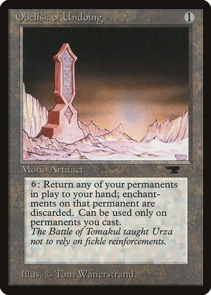 Obelisk of Undoing, Antiquities #3301