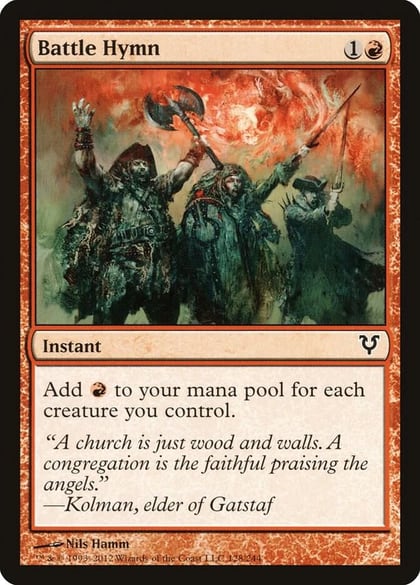 Battle Hymn, Avacyn Restored 128