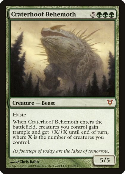 Craterhoof Behemoth, Avacyn Restored 172