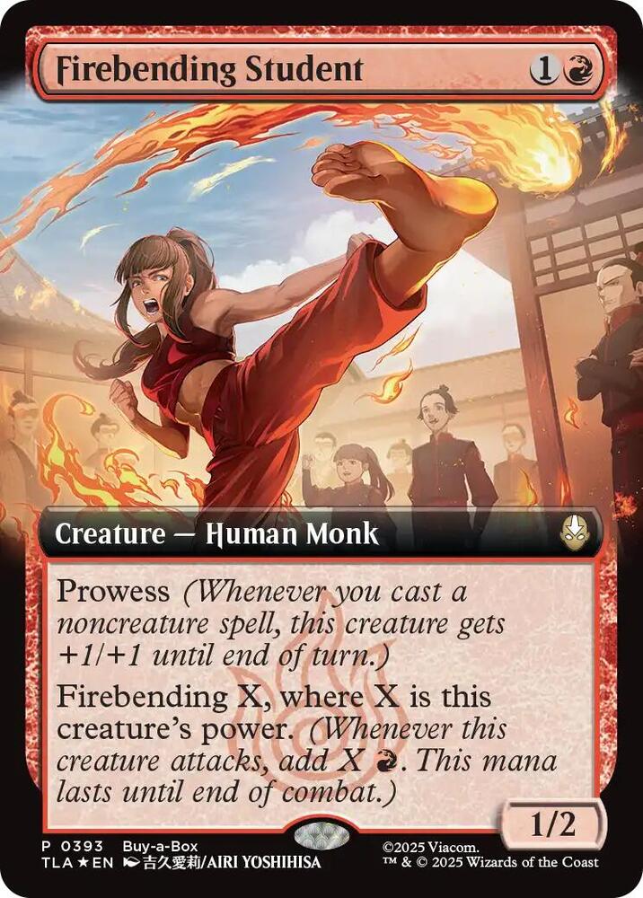 Firebending Student (Extended Art), Buy-A-Box Promos 393