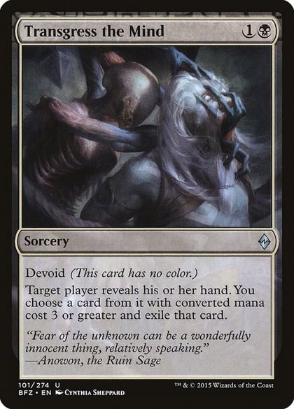 Transgress the Mind, Battle for Zendikar 101