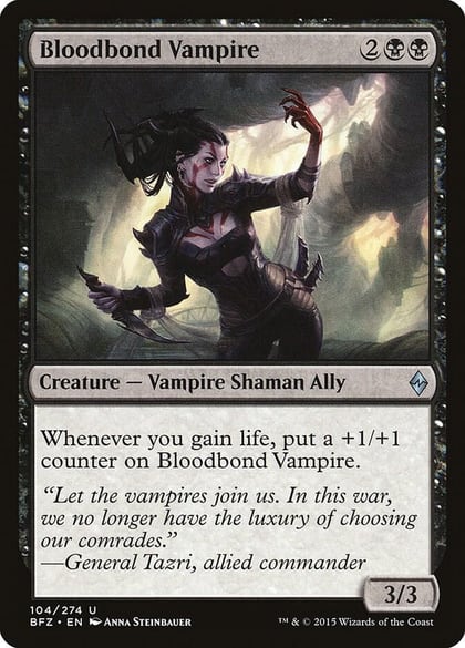 Bloodbond Vampire, Battle for Zendikar 104