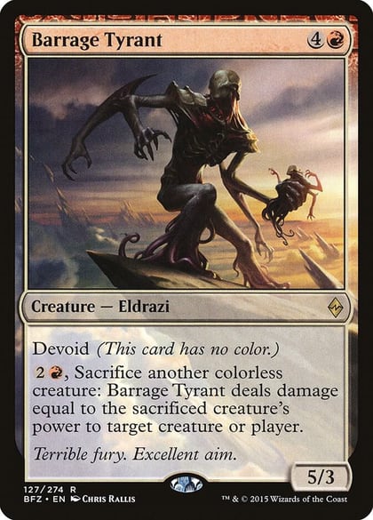 Barrage Tyrant, Battle for Zendikar 127
