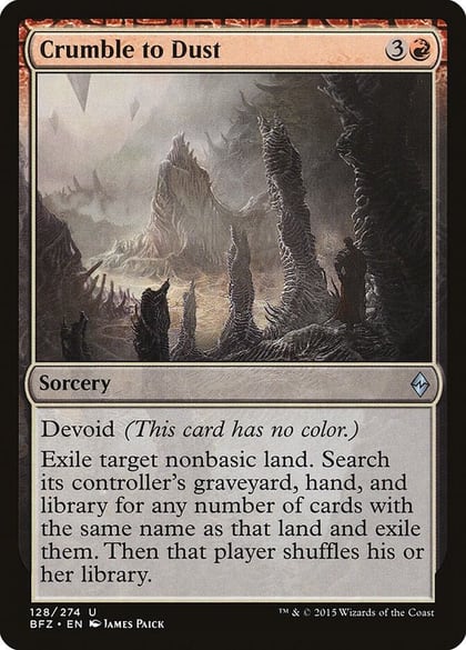 Crumble to Dust, Battle for Zendikar 128