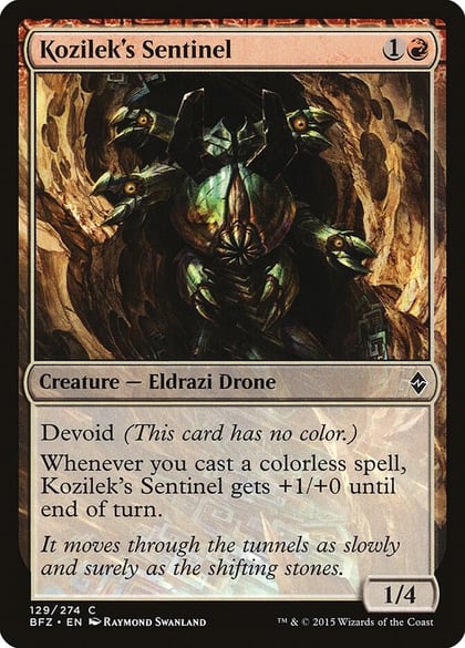Kozilek's Sentinel, Battle for Zendikar 129