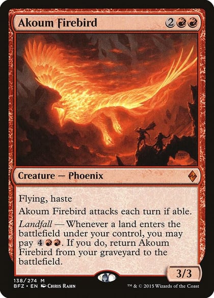 Akoum Firebird, Battle for Zendikar 138