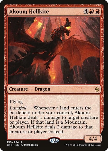 Akoum Hellkite, Battle for Zendikar 139