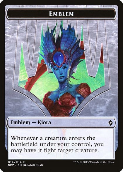 Emblem - Kiora, Master of the Depths, Battle for Zendikar 14
