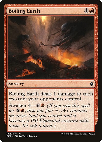 Boiling Earth, Battle for Zendikar 142