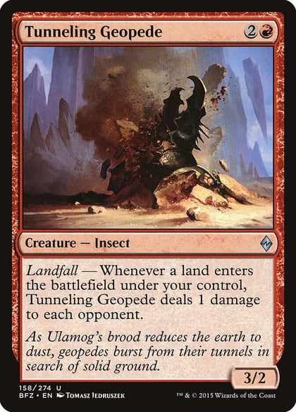 Tunneling Geopede, Battle for Zendikar 158