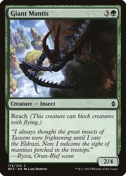 Giant Mantis, Battle for Zendikar 173