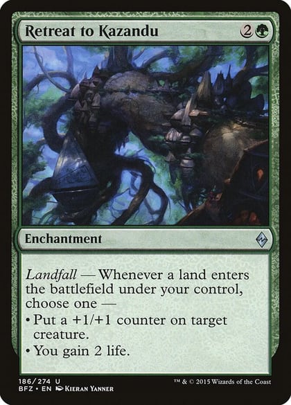 Retreat to Kazandu, Battle for Zendikar 186