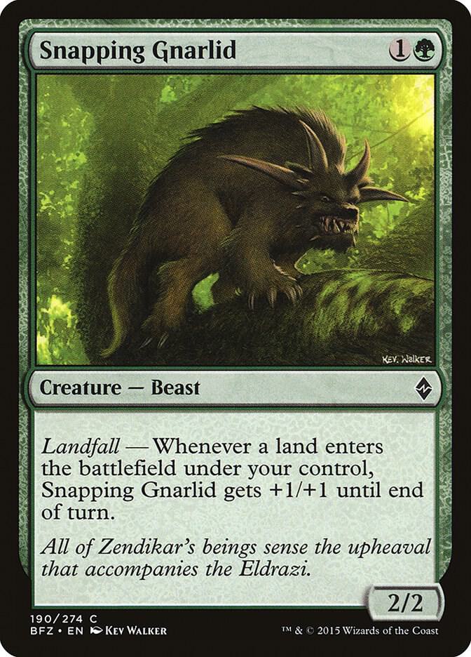 Snapping Gnarlid, Battle for Zendikar 190