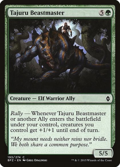 Tajuru Beastmaster, Battle for Zendikar 193